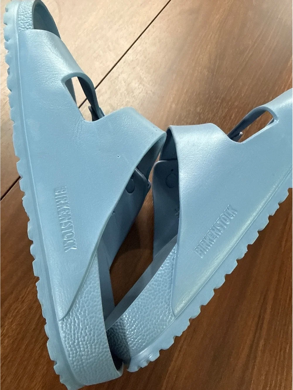 Birkenstock Arizona EVA Slide Sandals Light Blue Size 44